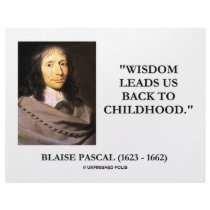 Blaise Pascal Wisdom Leads Us Back To Childhood letterhead