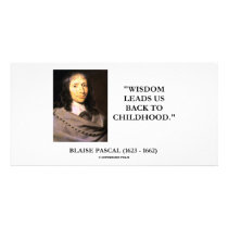 Blaise Pascal Wisdom Leads Us Back To Childhood photo cards