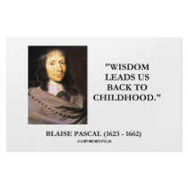 Blaise Pascal Wisdom Leads Us Back To Childhood stationery
