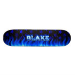 Blake blue fire Skatersollie skateboard.