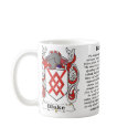 Blake Family Coat of Arms mug