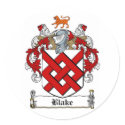 BLAKE FAMILY CREST -  BLAKE COAT OF ARMS stickers
