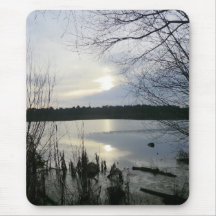 Blakemere Moss at Sunset in Delamere Forest Mousepads