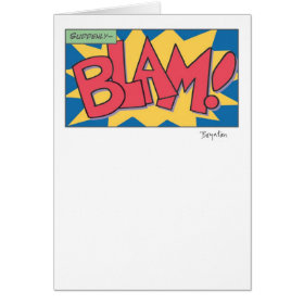 BLAM! GREETING CARD
