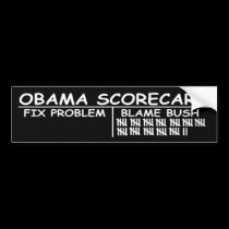 Blame Bush bumper stickers
