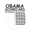 Schuld Bush sticker