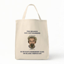 Blame Things On Canvas Bags