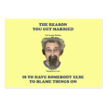 Blame Things On Business Card Template