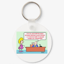 blame typewriters computerized keychains