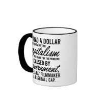 Blaming Capitalism Mug mugs