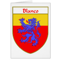 Blanco Coat of Arms/Family Crest cards