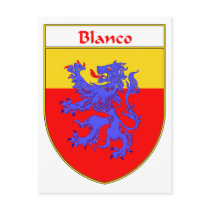 Blanco Coat of Arms/Family Crest postcards