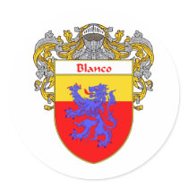 Blanco Coat of Arms (Mantled) Sticker