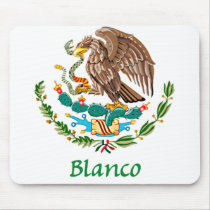 Blanco Mexican National Seal mousepads