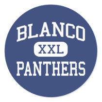 Blanco - Panthers - High School - Blanco Texas Round Sticker