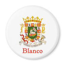 Blanco Shield of Puerto Rico magnets