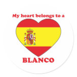Blanco Round Stickers