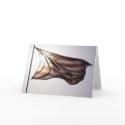 Blank American Flag Greeting Card