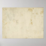 Blank Antique Aged Paper Poster