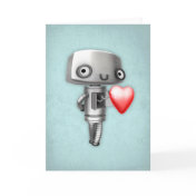 Blank Art Card - Robot Love