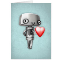Blank Art Card - Robot Love