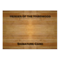 Blank Basketball Autograph Card Business Card