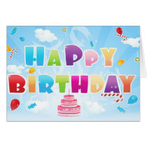 blank birthday card