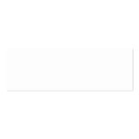 Blank Business Card - Skinny White