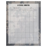 Blank Calendar Page, Camoflauge ACU Letterhead Template