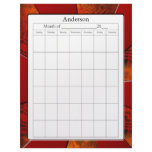 Blank Calendar Page Letterhead Template