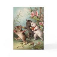 Blank card - Naughty Cat series - Mischievous Cats card