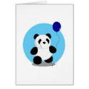 Blank Card - Panda Blue