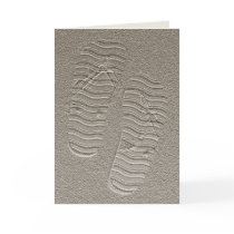 Blank Card - Sandy Flip Flops