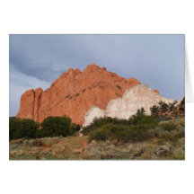 Blank Card with Garden of the Gods Image