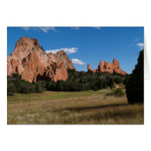 Blank Card with Garden of the Gods Image
