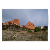 Blank Card with Garden of the Gods Image