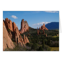 Blank Card with Garden of the Gods Image