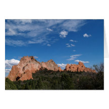 Blank Card with Garden of the Gods Image