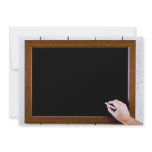 Blank chalkboard ready for your text announcement