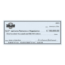 Blank Check for Sweepstakes & Awards posters