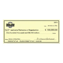 Blank Check for Sweepstakes & Awards YELLOW posters by MarshEnterprises Blank Check for Sweepstakes & Awards YELLOW posters