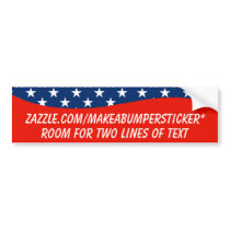 BLANK CURVE PATRIOTIC bumper stickers