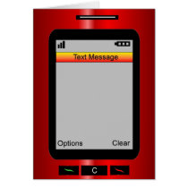 Blank...Custome your own text message! cards