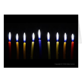Blank Customizable Chanukah Greeting Card 2