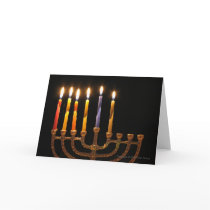Blank Customizable Chanukah Greeting Card 3
