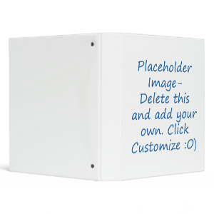 Blank design with placeholder image for DIY Vinyl Binder