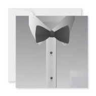 Blank Elegant Black Bow Tie Invitation invitation