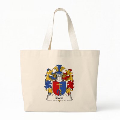 blank family crest canvas bag