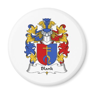 blank family crest magnet by