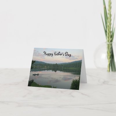 Blank Father's Day, Lake Greeting Cards